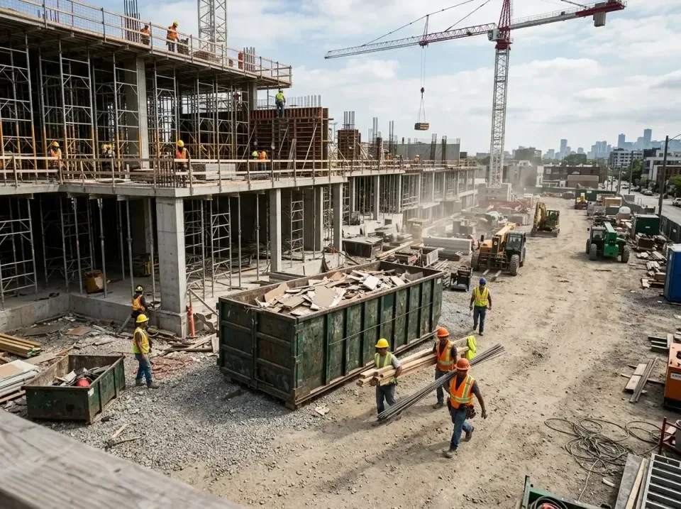 commercial-construction-site-w-002 — frequently asked questions, Low Cost Construction Dumpster Rental in Moose Lake, MN